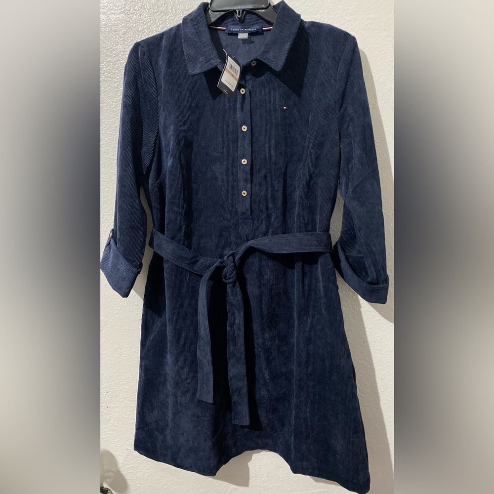 Tommy Hilfiger Navy Corduroy Dress